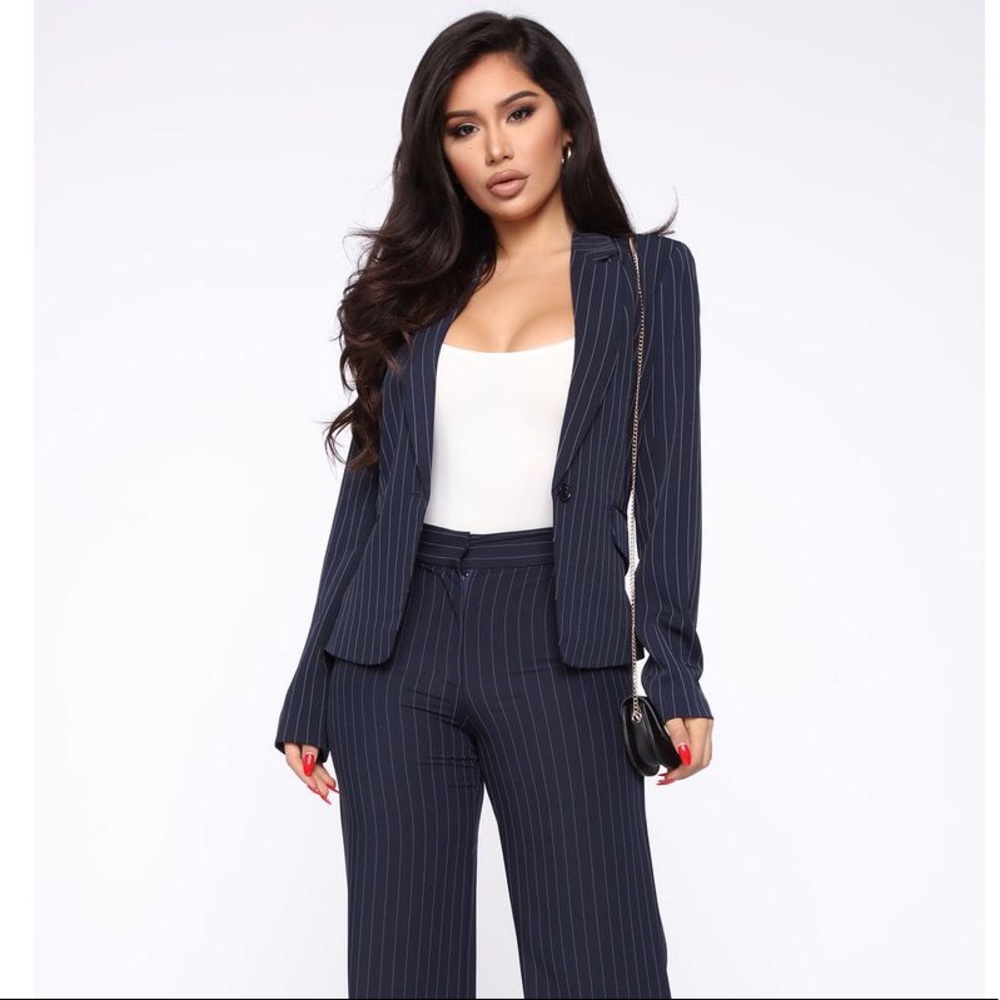Fashion Nova Pinstripe Blazer